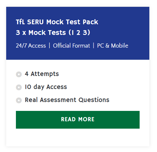 TfL SERU Mock Test Pack