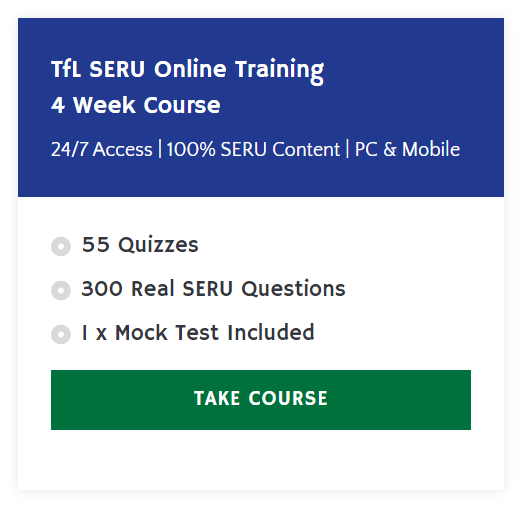 TfL SERU Online Training 4 Weeks