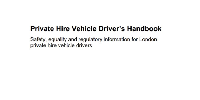 Tfl PHV Driver Handbook v1.